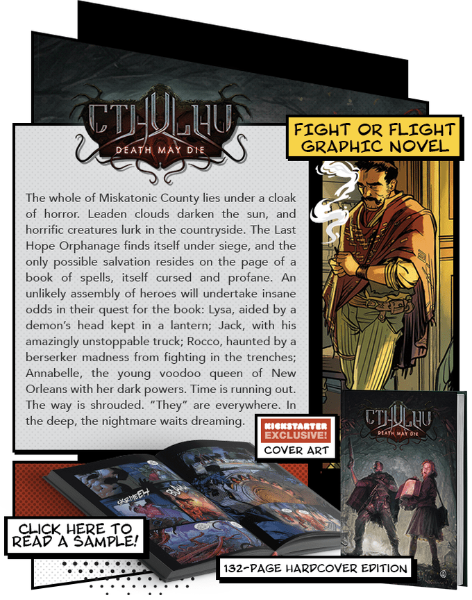 Cthulhu: Death May Die Comic Book Bundle Board Game