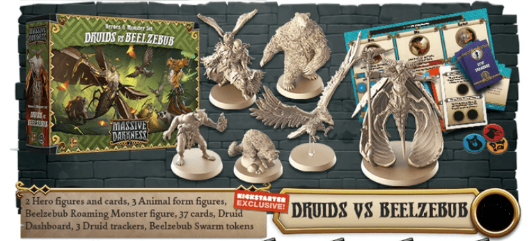 Massive Darkness 2 Druids Vs Beezlebub Board Game, CMON, Dungeon Crawler