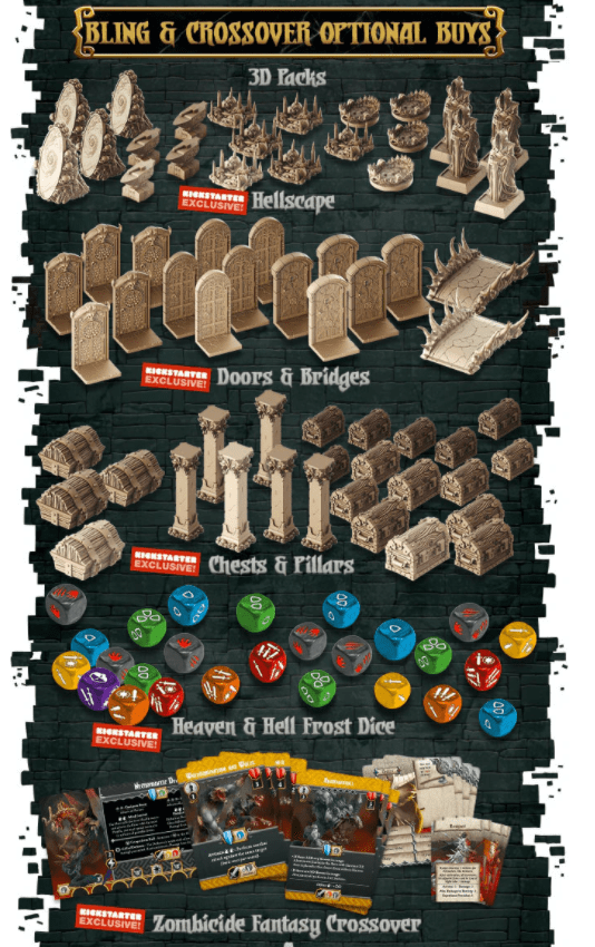 Massive Darkness 2 Hellscape Bling All In Board Game, CMON, Dungeon Crawler