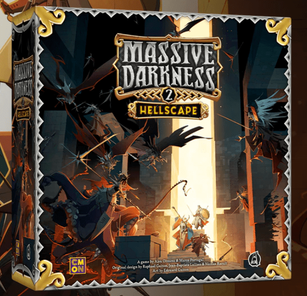 Massive Darkness 2 Hellscape Pledge KSE Board Game, CMON, Dungeon Crawler