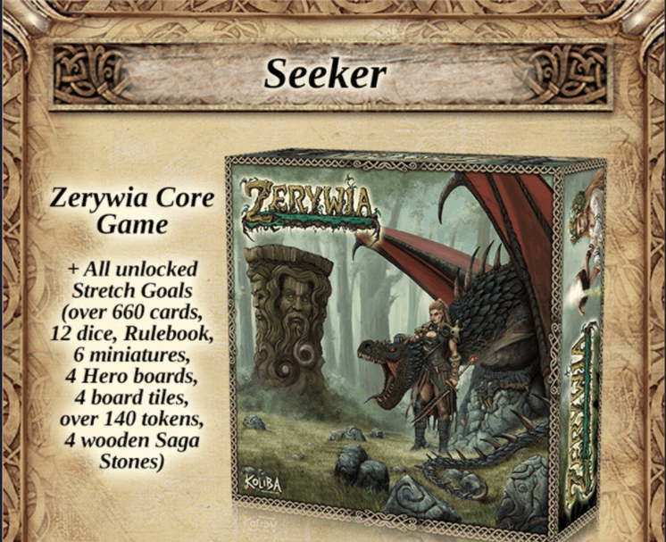 Zerywia Four Thymors All-In Board Game, Kickstarter Exclusive