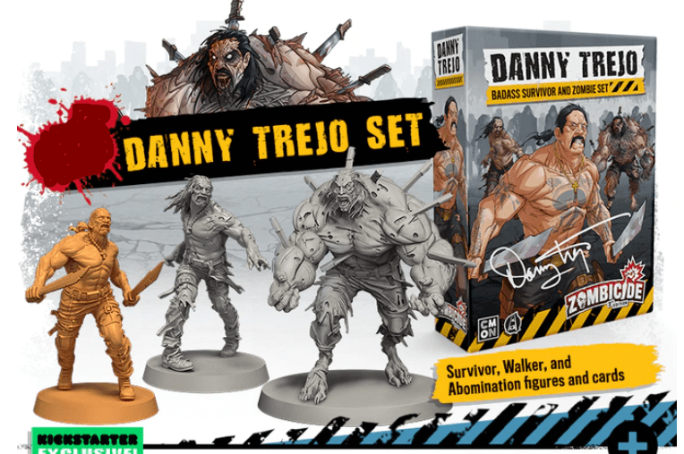 Zombicide 2E Kickstarter Exclusive Danny Trejo pack Board Game, CMON, Zombicide