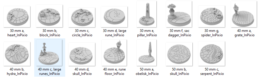 Dark Elves Bases - GameWorkCreate LLC