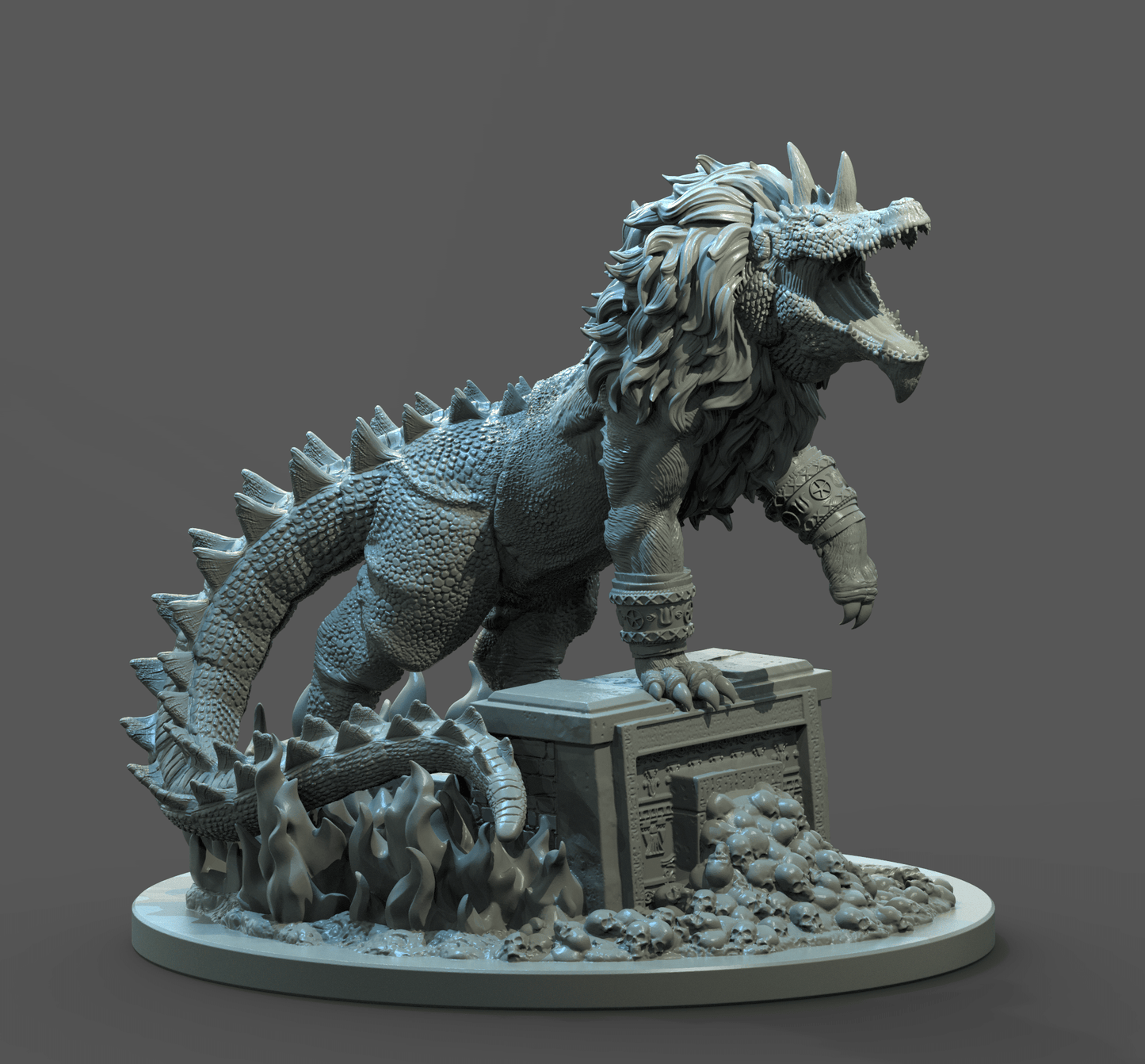 Ammit Ancient Egypt, Clay Cyanide, Resin Miniature