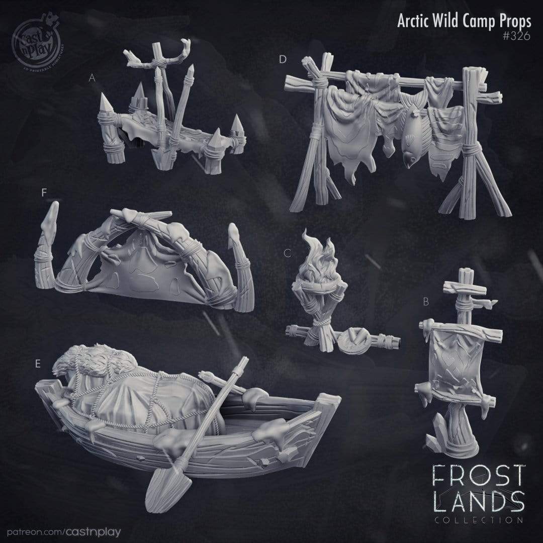 Arctic Wild Camp Props - GameWorkCreate LLC