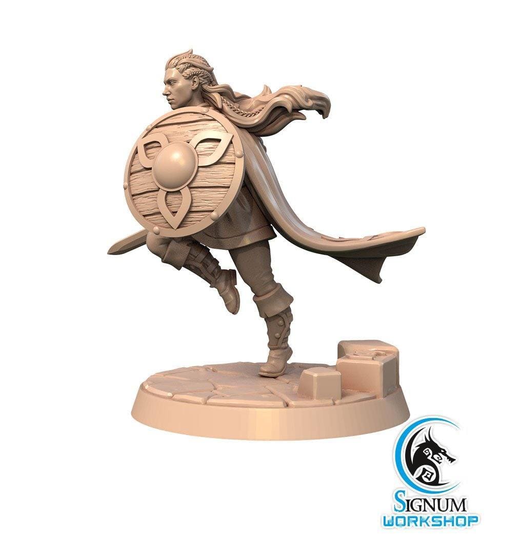 Astrid, Maiden of the Shield Resin Miniature, Signum Workshop
