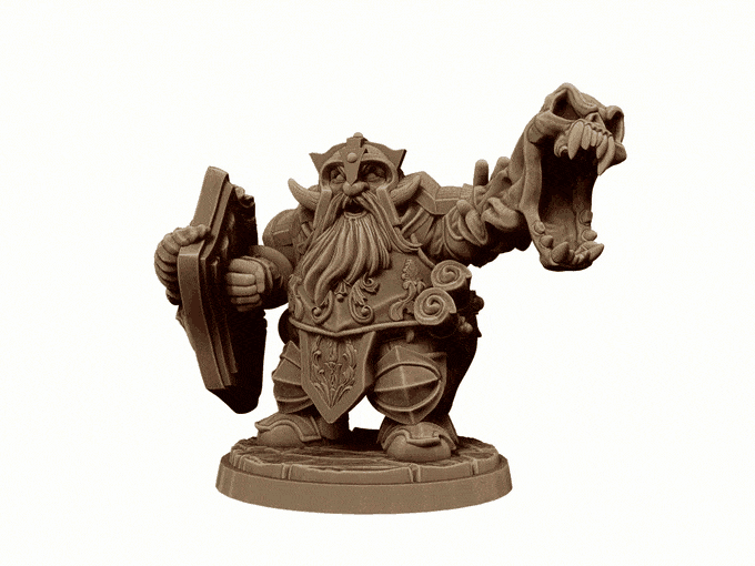 Kenus Soulstealer Hold My Dwarf, Resin Miniature