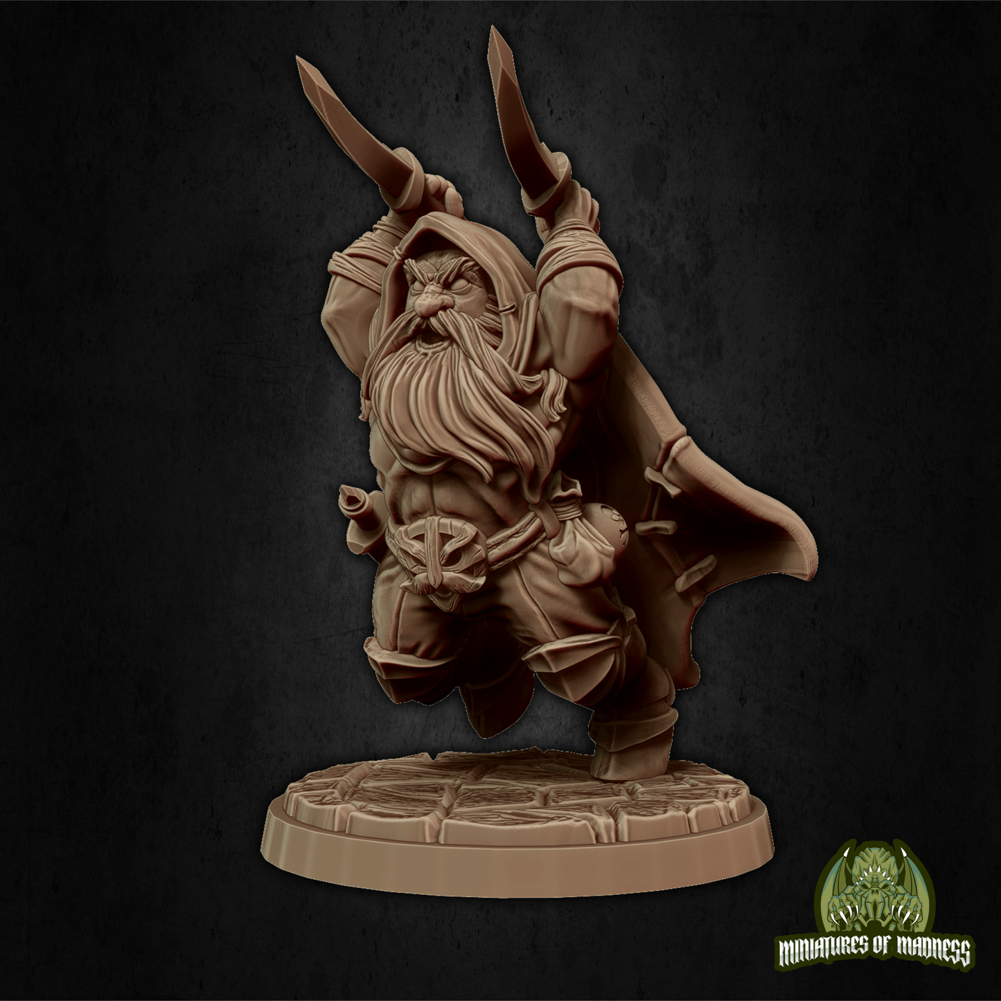 Kogan the Raider Hold My Dwarf, Resin Miniature