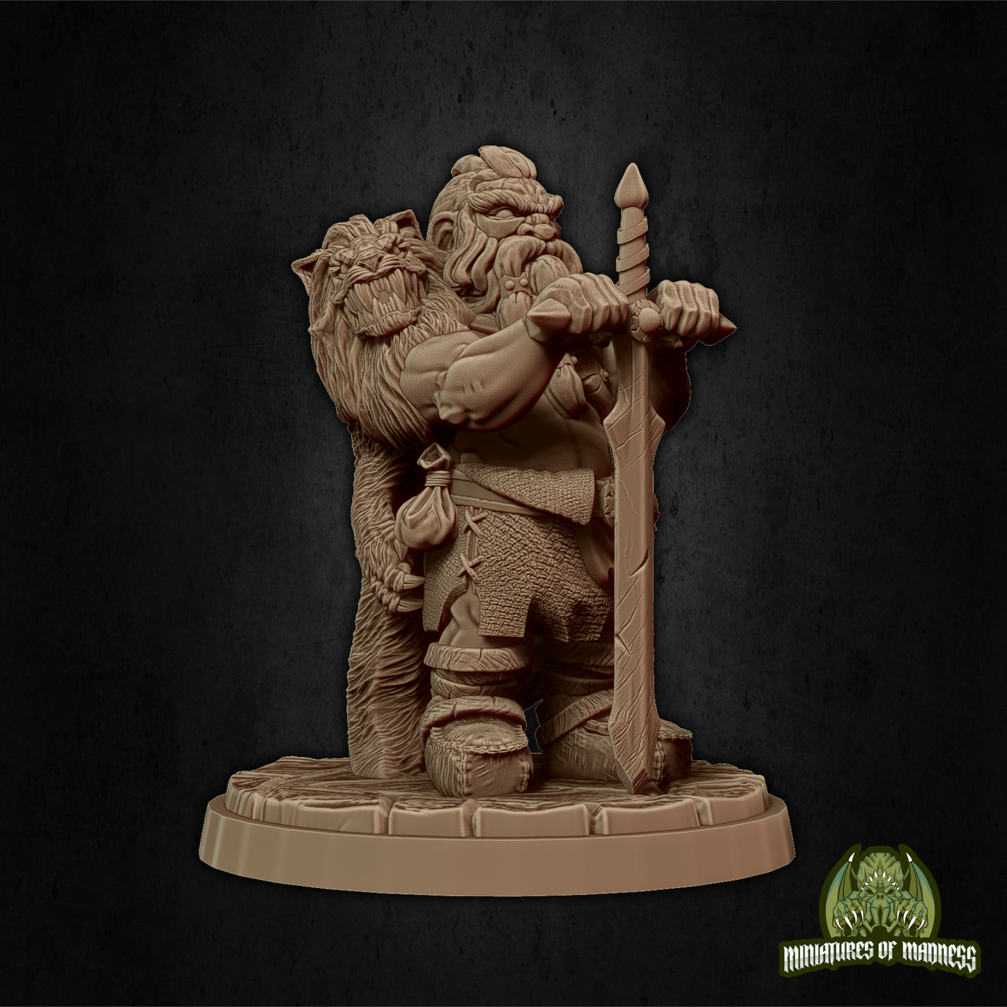 Lomli Longclaw Hold My Dwarf, Resin Miniature