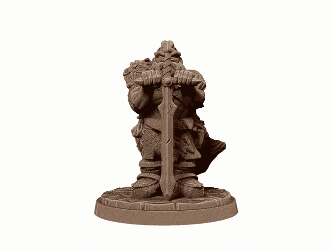 Lomli Longclaw Hold My Dwarf, Resin Miniature