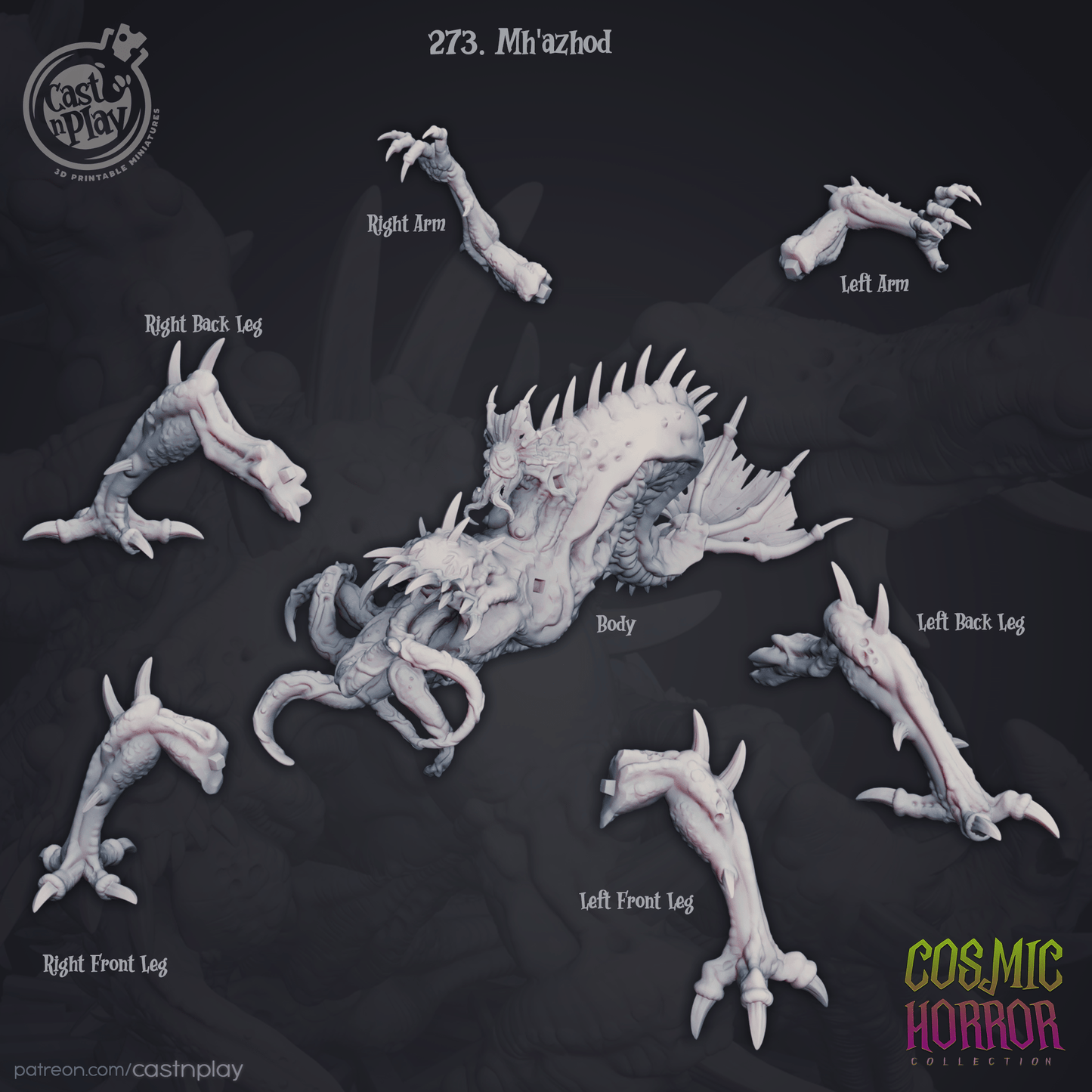 My'azhod Cast N Play, Cosmic Horror, Resin Miniature