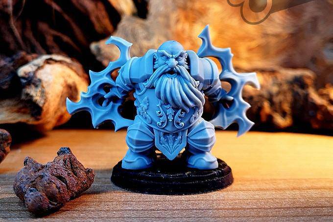 Rargtad the Electrocutioner Hold My Dwarf, Resin Miniature