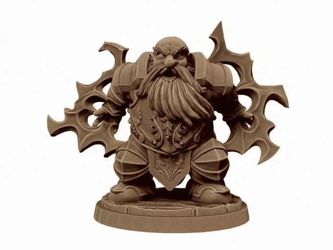 Rargtad the Electrocutioner Hold My Dwarf, Resin Miniature