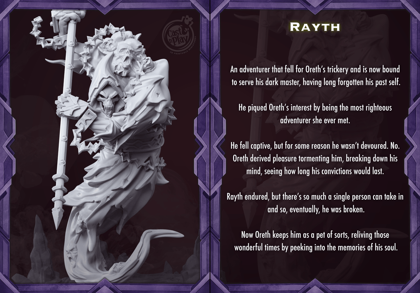 Rayth Cast N Play, Resin Miniature, The Lost Cave
