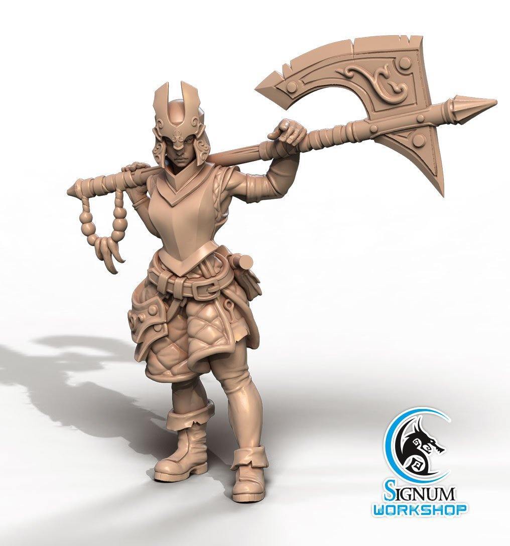 Riana Armourer Resin Miniature, Signum Workshop