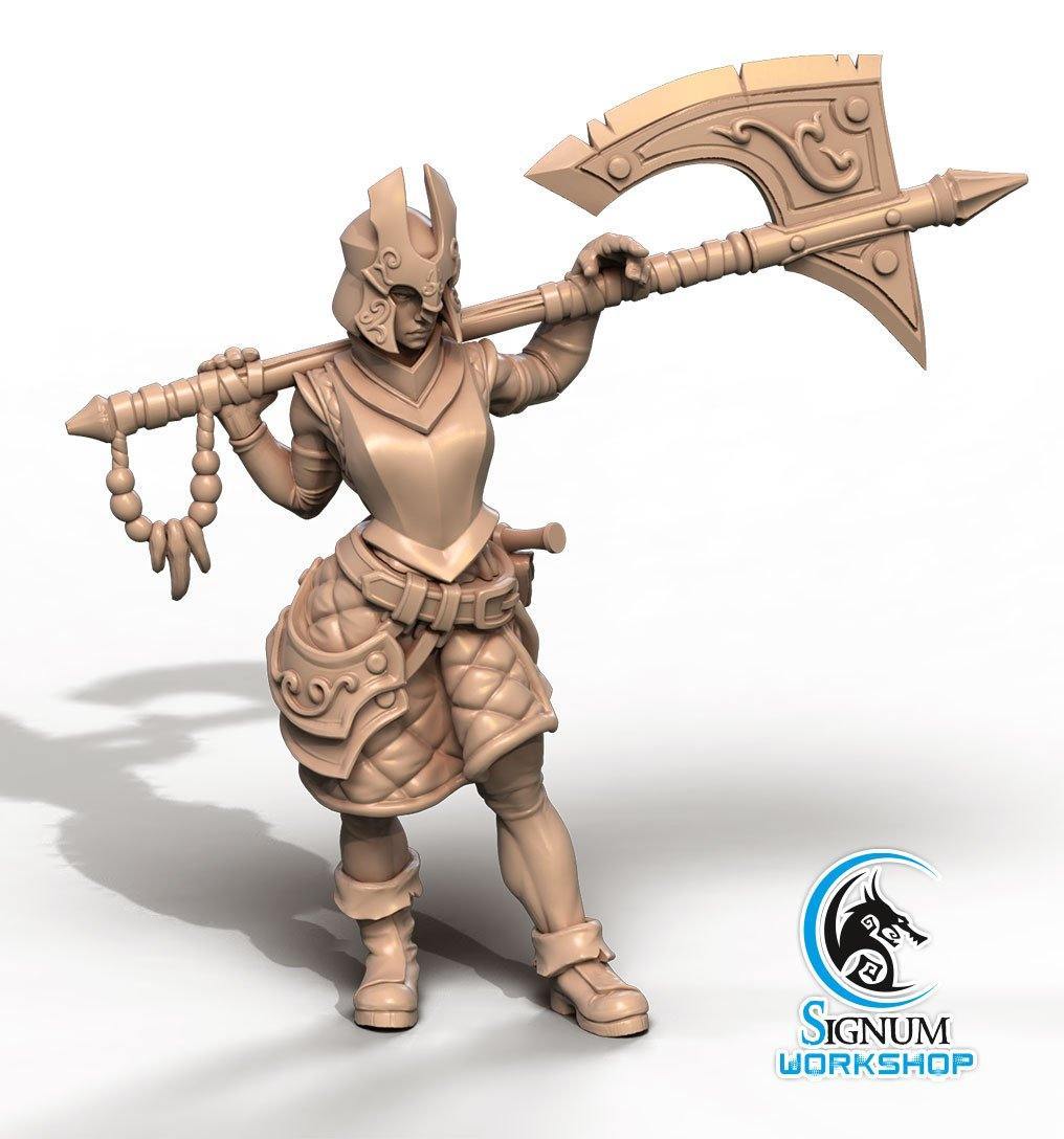 Riana Armourer Resin Miniature, Signum Workshop
