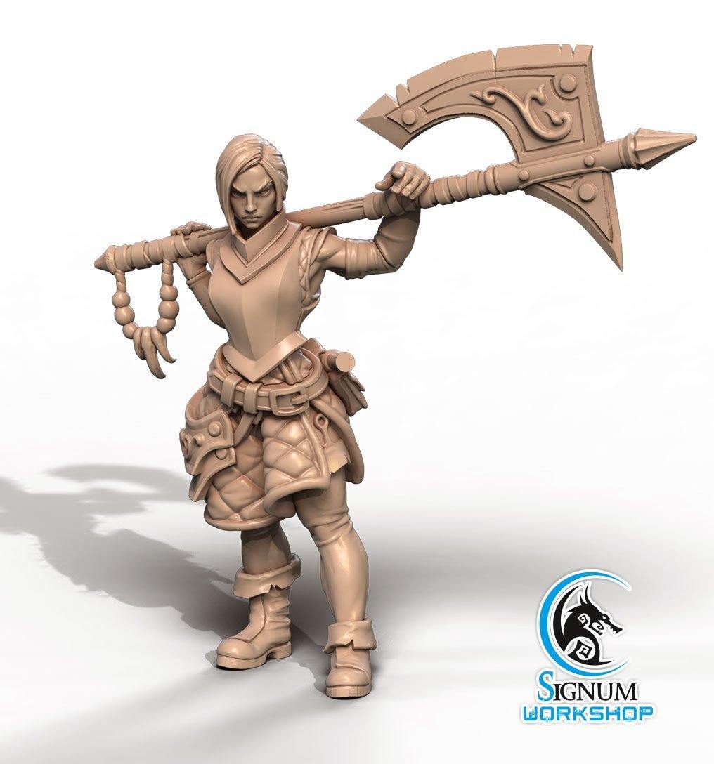 Riana Armourer Resin Miniature, Signum Workshop