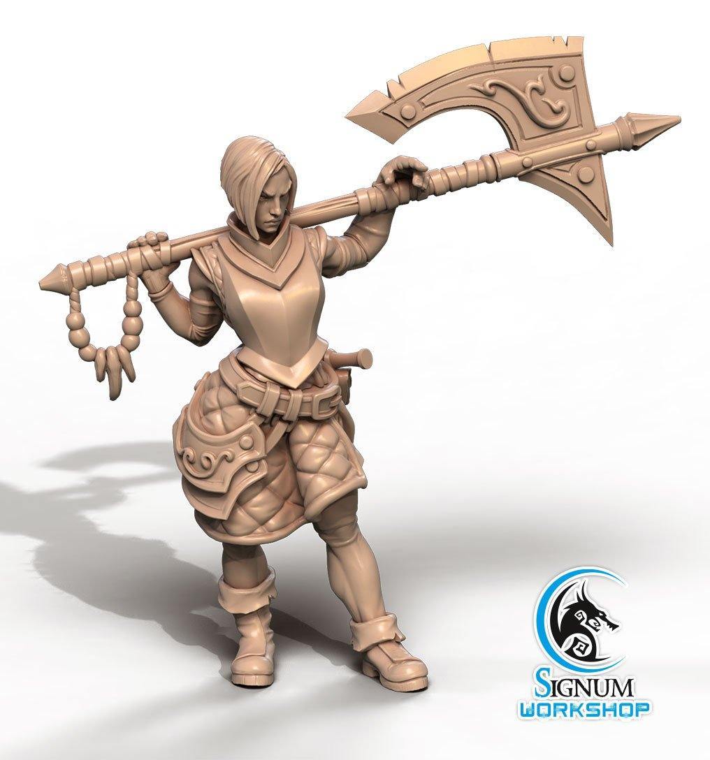 Riana Armourer Resin Miniature, Signum Workshop