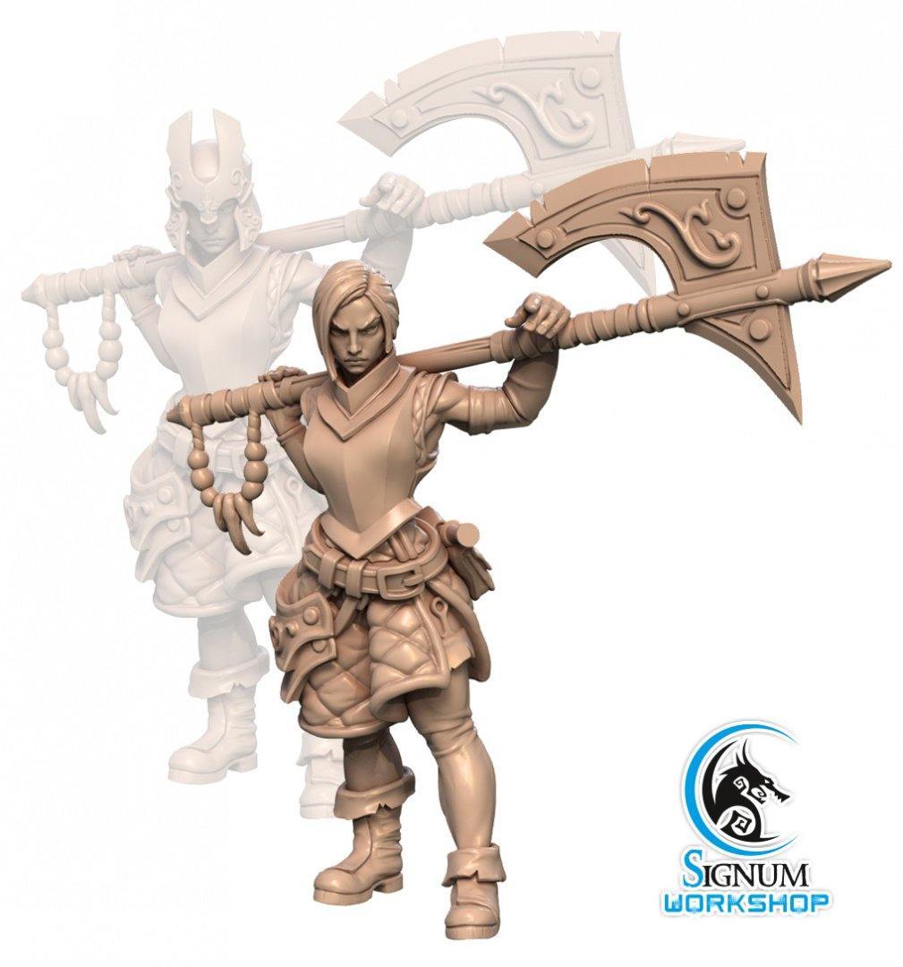 Riana Armourer Resin Miniature, Signum Workshop