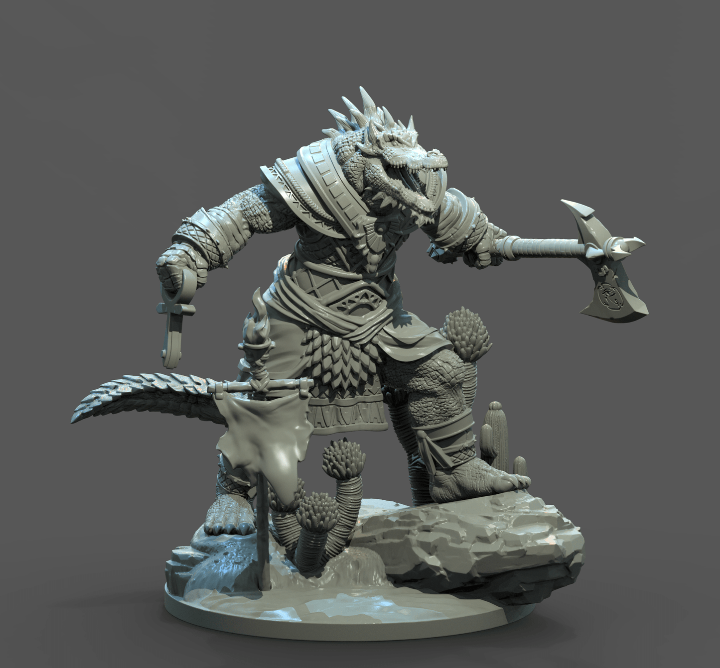 Sobek Ancient Egypt, Clay Cyanide, Resin Miniature