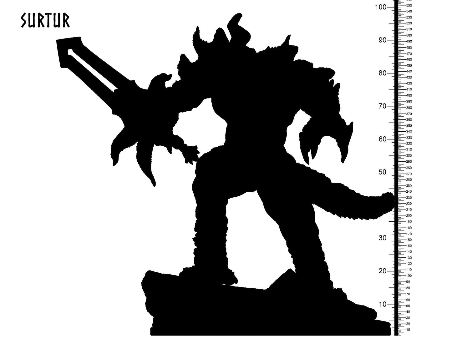 SURTUR Clay Cyanide, Norse Mythology, Resin Miniature