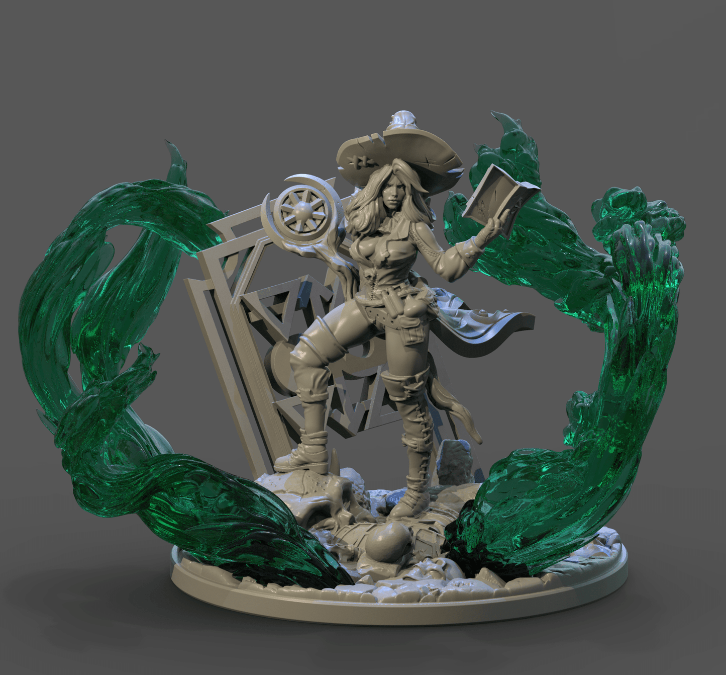 The Magician CC Tarot, Clay Cyanide, Resin Miniature