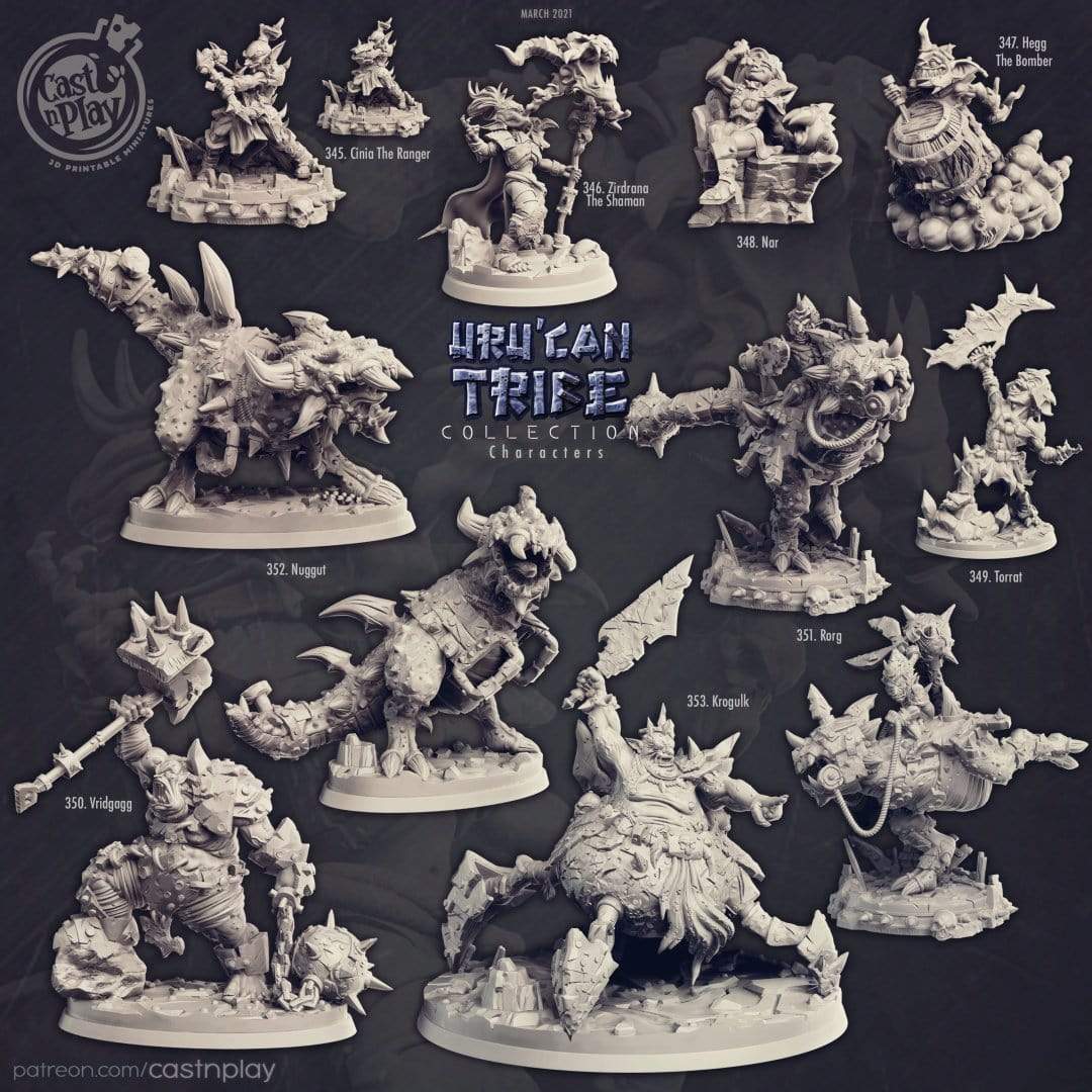 Uru'Can Tribe Full Mini Set - GameWorkCreate LLC