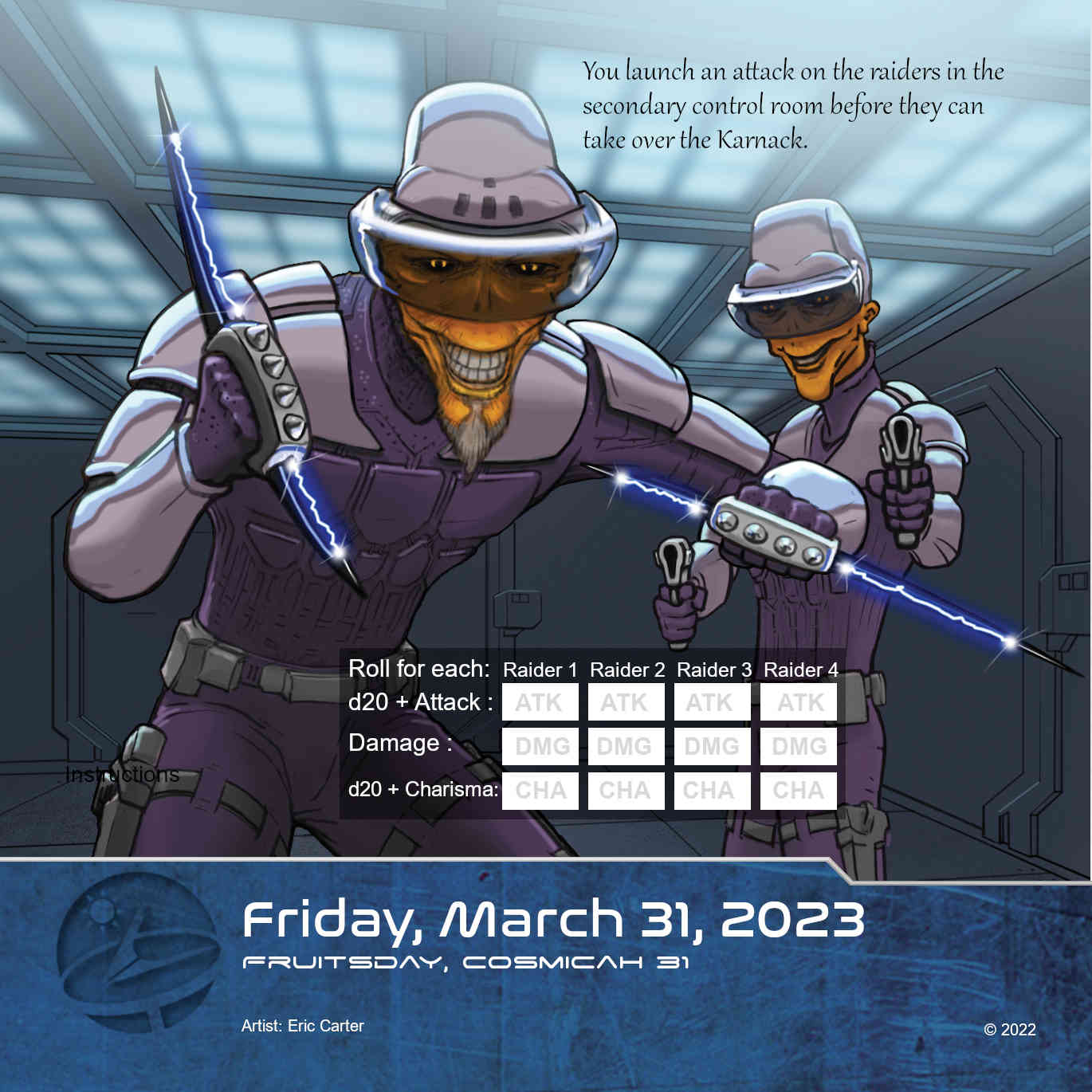 2023 Quest Calendar Voidspark Chronicles with Hero Book