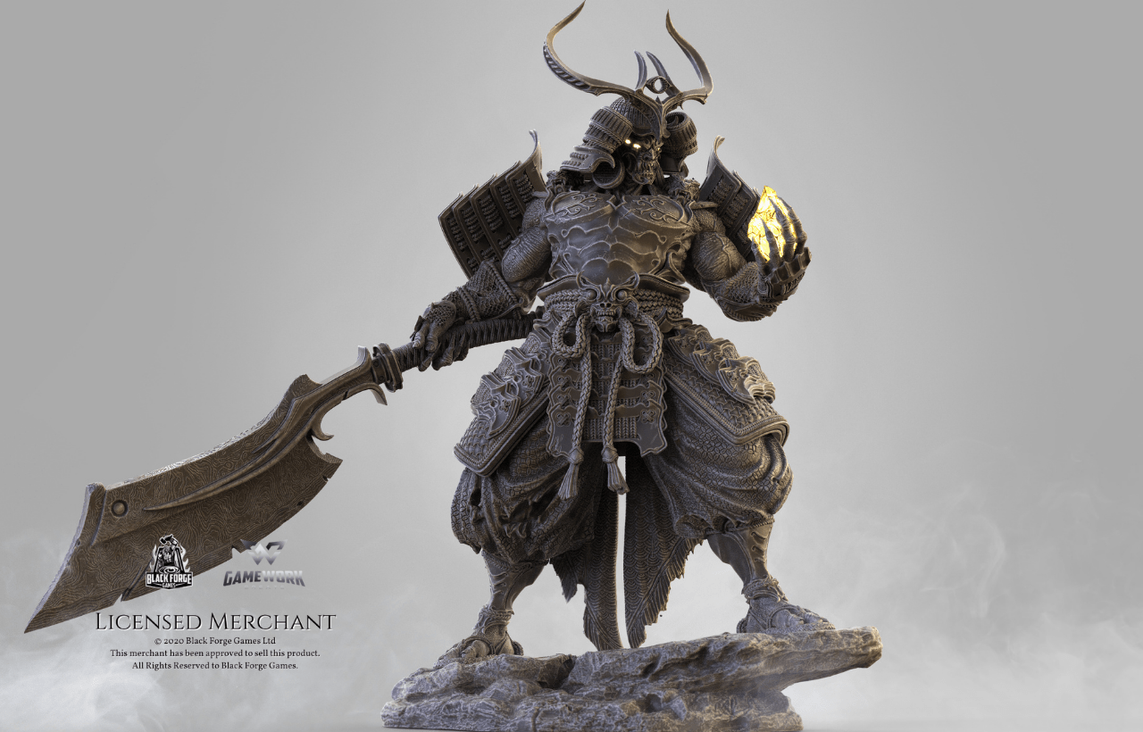 TENJIN THE CURSED SCHOLAR BLACKFORGE GAMES HIGH QUALITY RESIN MINIATURE
