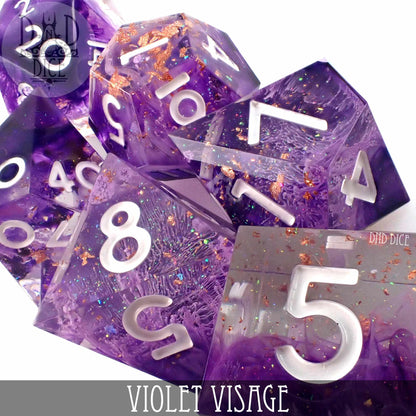 Violet Visage Handmade Dice Set