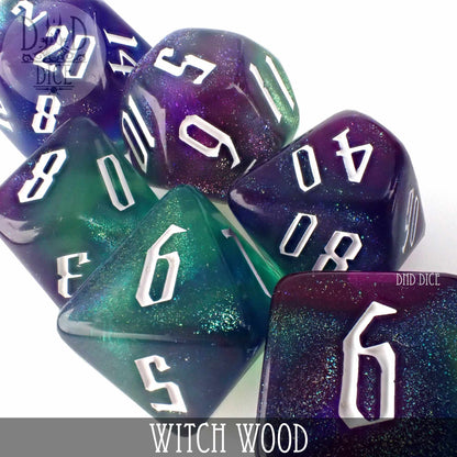 Witch Wood Dice Set