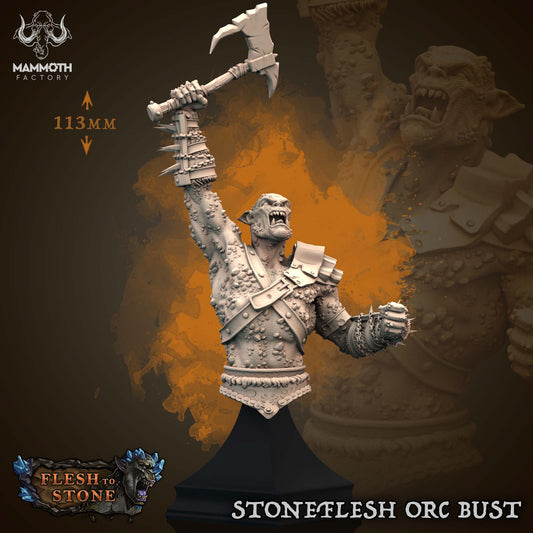Stoneflesh Orc Bust