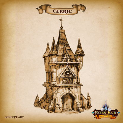 Cleric Dice Tower - GameWorkCreate LLC