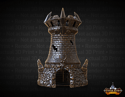 Fighter Dice Tower - GameWorkCreate LLC