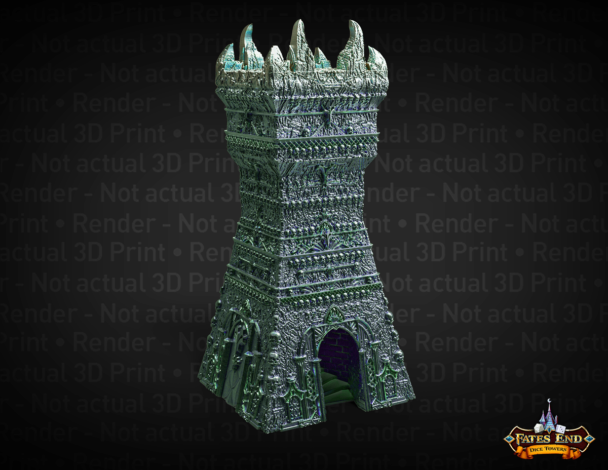 Necromancer Dice Tower - GameWorkCreate LLC