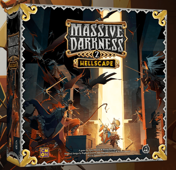 Massive Darkness 2 Hellscape Pledge KSE  Board Game, CMON, Dungeon Crawler