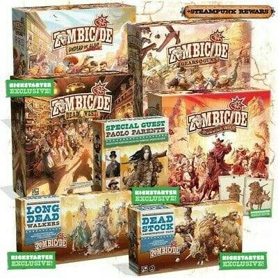 Zombicide Undead or Alive Full Steam All in Kickstarter Bundle - GameWorkCreate LLC