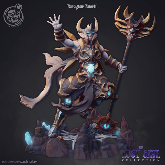 Baraghar Naerth Cast N Play, Resin Miniature, The Lost Cave
