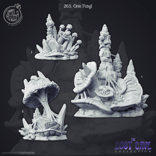 Cave Fungi Cast N Play, Resin Miniature, Tabletop Scenery, Terrain, The Lost Cave
