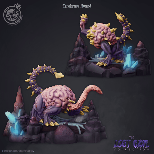 Cerebrum Hound Cast N Play, Resin Miniature, The Lost Cave