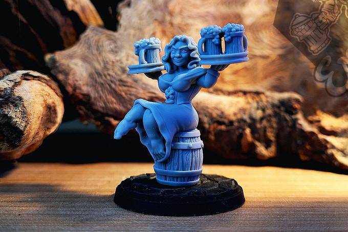 Dorella Breakheart Hold My Dwarf, Resin Miniature