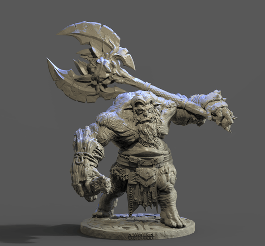 Giant of Mont St Michel Clay Cyanide, Resin Miniature, The Legends of King Arthur