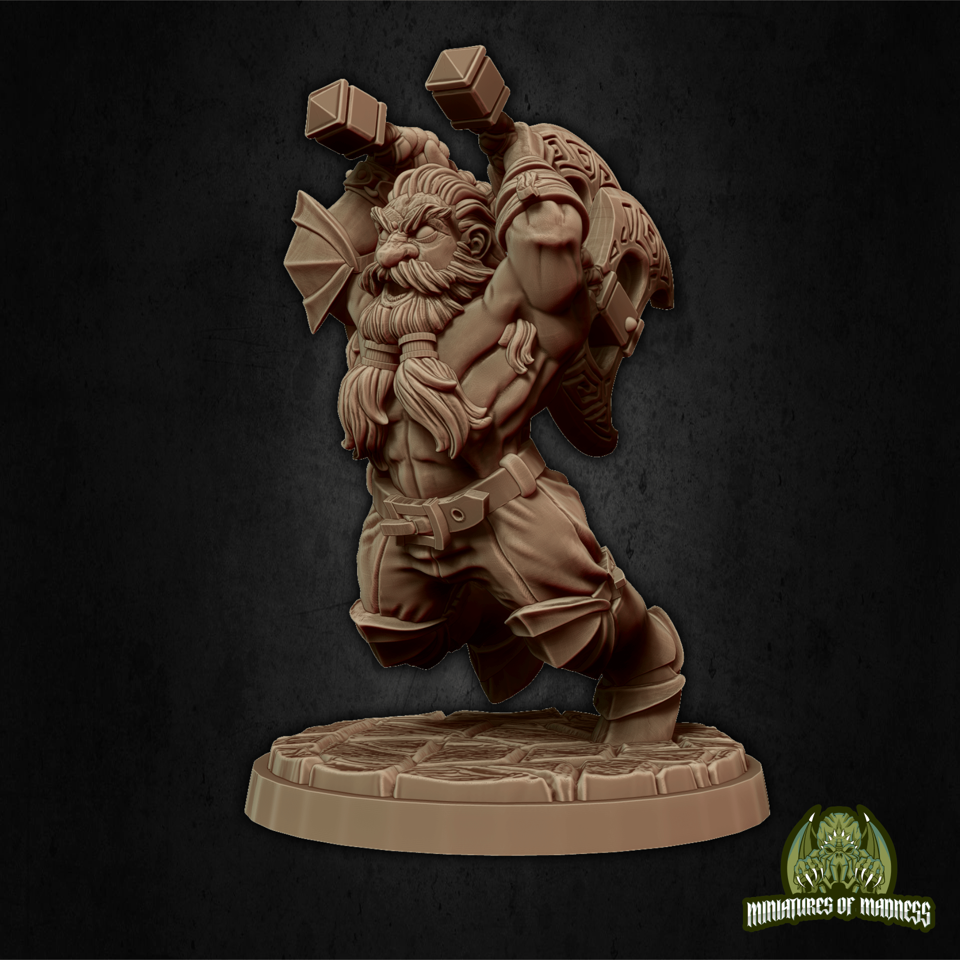 Hegnar the Impetuous Hold My Dwarf, Resin Miniature