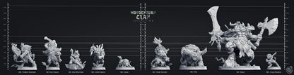 Hyenas Cast N Play, Resin Miniature, WoodenHorn Clan