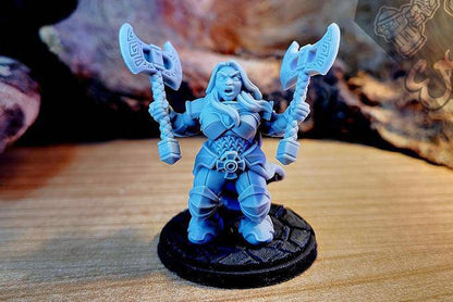 Ignes the Assoult Hold My Dwarf, Resin Miniature