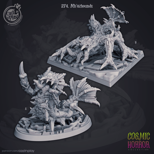 My'azhod Hounds Cast N Play, Cosmic Horror, Resin Miniature
