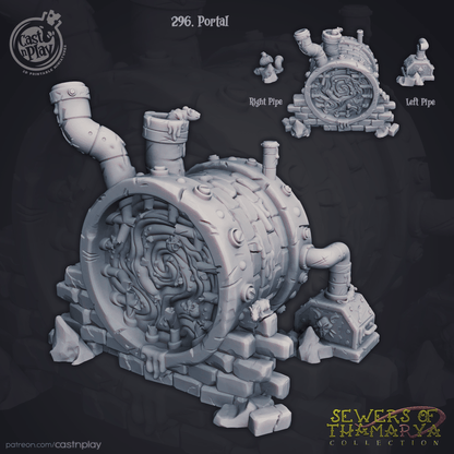 Sewers Scatter Cast N Play, Resin Miniature, Sewers of Thamarya, Tabletop Scenery, Terrain