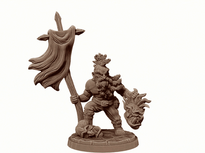 Tegnar the Bloodthirsty Hold My Dwarf, Resin Miniature