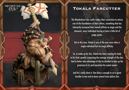 Tokala Farcutter Cast N Play, Resin Miniature, WoodenHorn Clan
