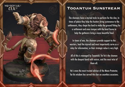 Toonantuh Sunstream Cast N Play, Resin Miniature, WoodenHorn Clan